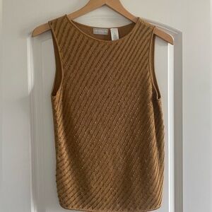 Sequined Sleeveless Pullover by Liz Claiborne (M)